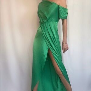 ASOS Vibrant Green High Low Dress